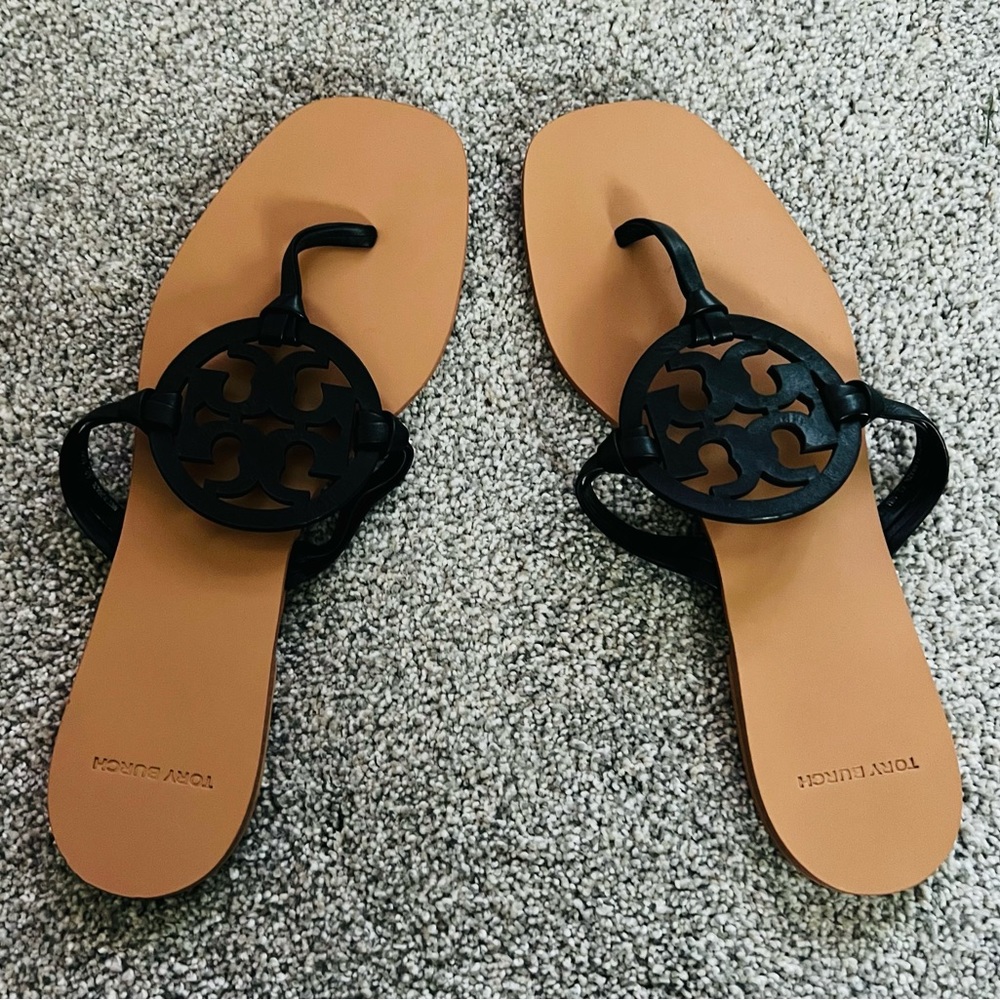 Tory Burch | Limited Edition Knotted Miller Sandal in Black & Tan (US 10)